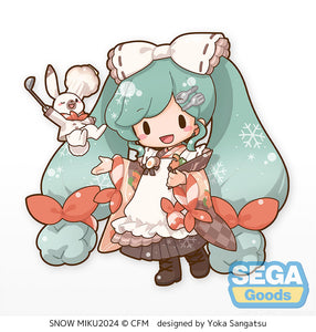 SEGA Vocaloid Hatsune Miku Snow Miku 2024 Fuwa petit Dodeka Jumbo Plush