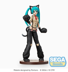 SEGA SPM Hatsune Miku Project DIVA Arcade Future Tone Kitty Cat prize figure