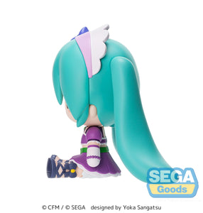SEGA Vocaloid Hatsune Miku x Love and Berry Dress Up and Dance! Sparkly Purple fuwa petit chibi figure