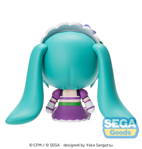 SEGA Vocaloid Hatsune Miku x Love and Berry Dress Up and Dance! Sparkly Purple fuwa petit chibi figure