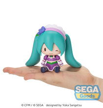 Load image into Gallery viewer, SEGA Vocaloid Hatsune Miku x Love and Berry Dress Up and Dance! Sparkly Purple fuwa petit chibi figure

