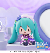 Load image into Gallery viewer, SEGA Vocaloid Hatsune Miku x Love and Berry Dress Up and Dance! Sparkly Purple fuwa petit chibi figure
