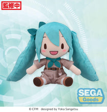 Load image into Gallery viewer, SEGA Vocaloid Hatsune Miku Going Out Series Zoo Ver. Fuwa petit M size Plush
