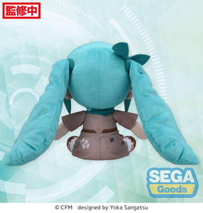 SEGA Vocaloid Hatsune Miku Going Out Series Zoo Ver. Fuwa petit M size Plush