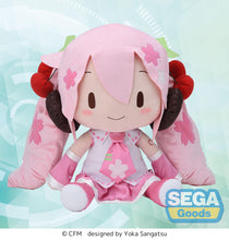 Load image into Gallery viewer, SEGA Vocaloid Sakura Miku fuwa petit Dodeka Jumbo Plush
