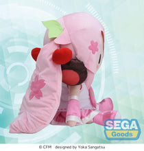 Load image into Gallery viewer, SEGA Vocaloid Sakura Miku fuwa petit Dodeka Jumbo Plush

