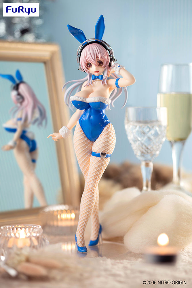 FuRyu Nitroplus BiCute Bunnies Super Sonico Blue Ver. Prize Figure