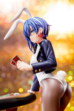Load image into Gallery viewer, Hakoiri-musume inc. The Demon Sword Master of Excalibur Academy Sakuya Sieglinde wearing lapis lazuli blue Bunny Costume with Nip Slip Gimmick System 1/6 Scale Adult Figure
