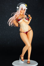 Load image into Gallery viewer, Orchid Seed Nitro Plus Super Sonico Summer Vacation ver. Sun kissed 1/4.5 scaled figure
