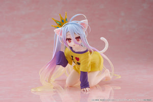 Taito No Game No Life Shiro (Cat Ear T-Shirt Ver.) Desktop Cute Prize Figure