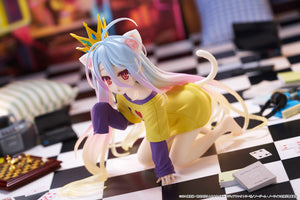 Taito No Game No Life Shiro (Cat Ear T-Shirt Ver.) Desktop Cute Prize Figure