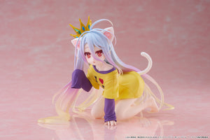 Taito No Game No Life Shiro (Cat Ear T-Shirt Ver.) Desktop Cute Prize Figure