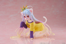 Load image into Gallery viewer, Taito No Game No Life Shiro (Cat Ear T-Shirt Ver.) Desktop Cute Prize Figure
