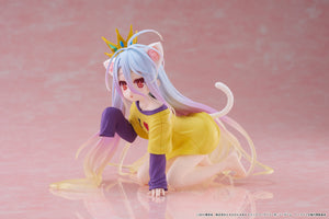 Taito No Game No Life Shiro (Cat Ear T-Shirt Ver.) Desktop Cute Prize Figure