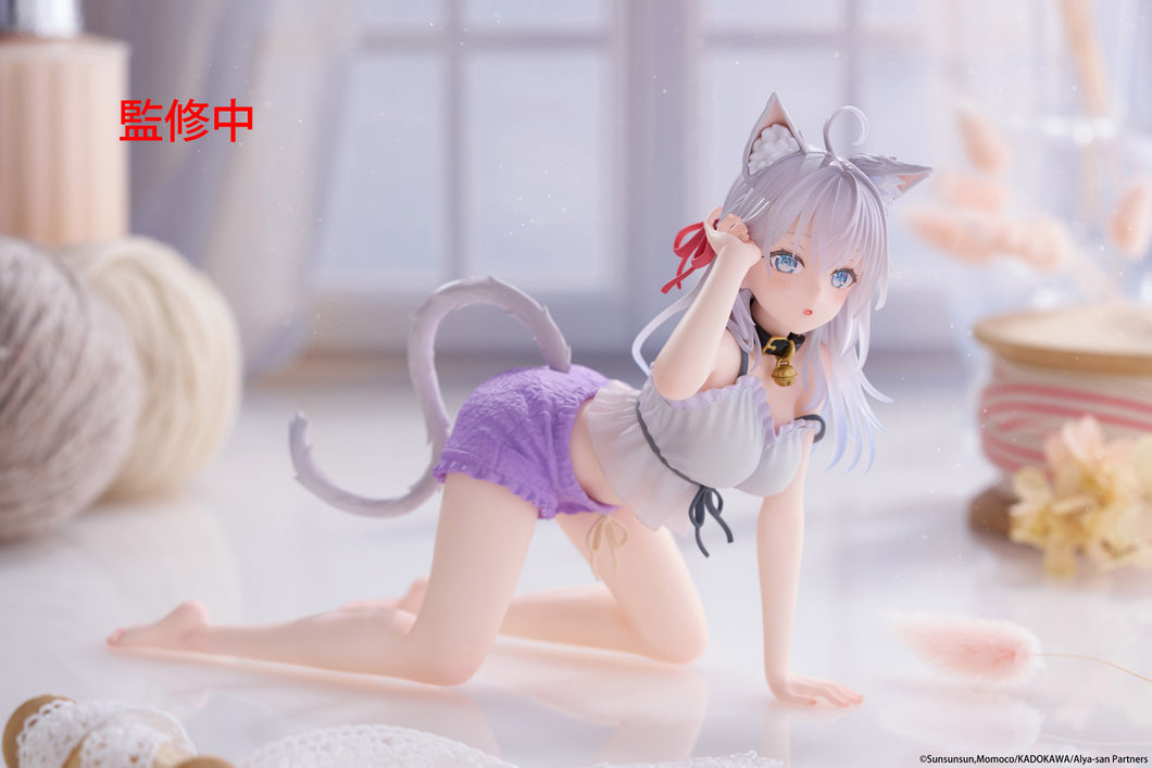 Taito Alya Sometimes Hides Her Feelings in Russian - Alya (Cat Ear Roomwear Ver.) Desktop Cute prize figure