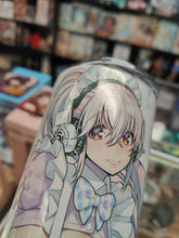 Load image into Gallery viewer, Super Sonico 20oz Stainless Steel Tumbler - Sparkly Waitress version
